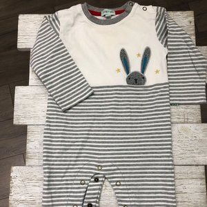 "Lily & Sid" Rabbit Stripes Romper